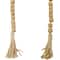 80" Bohemian Mango Wood Beads with Tassels Garland
